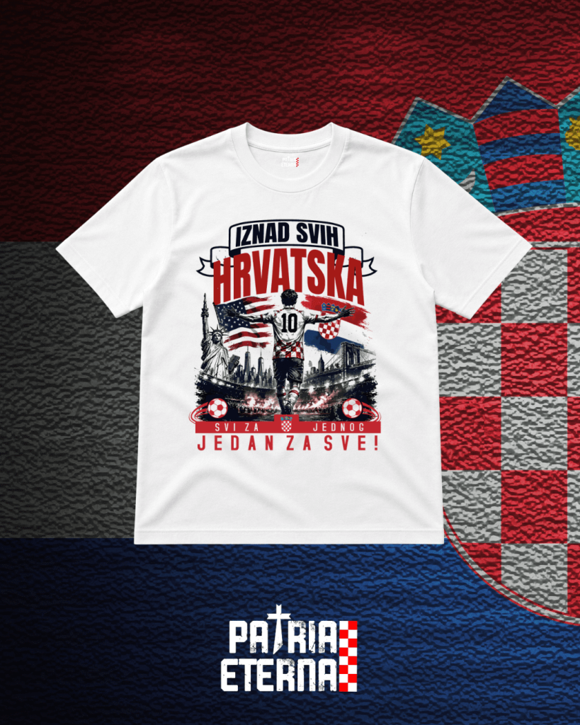 Iznad svih Hrvatska - Bijela Unisex