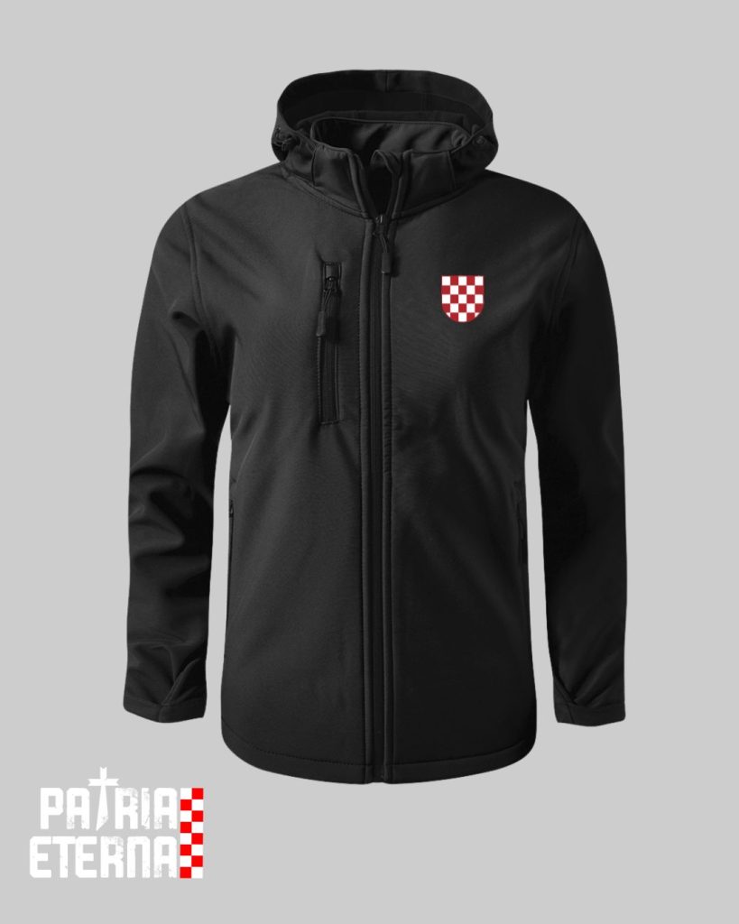 Povijesni hrvatski grb - Softshell Jakna (DTF aplikacija)