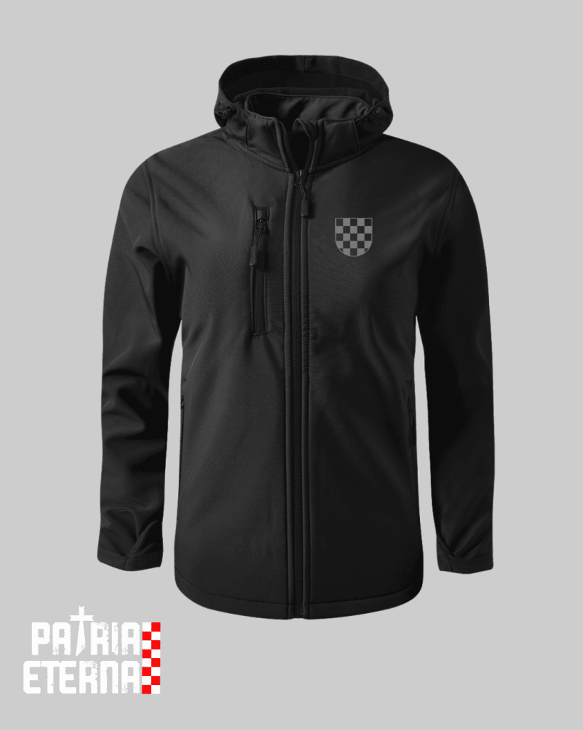 Povijesni hrvatski grb (Siva verzija) - Softshell Jakna
