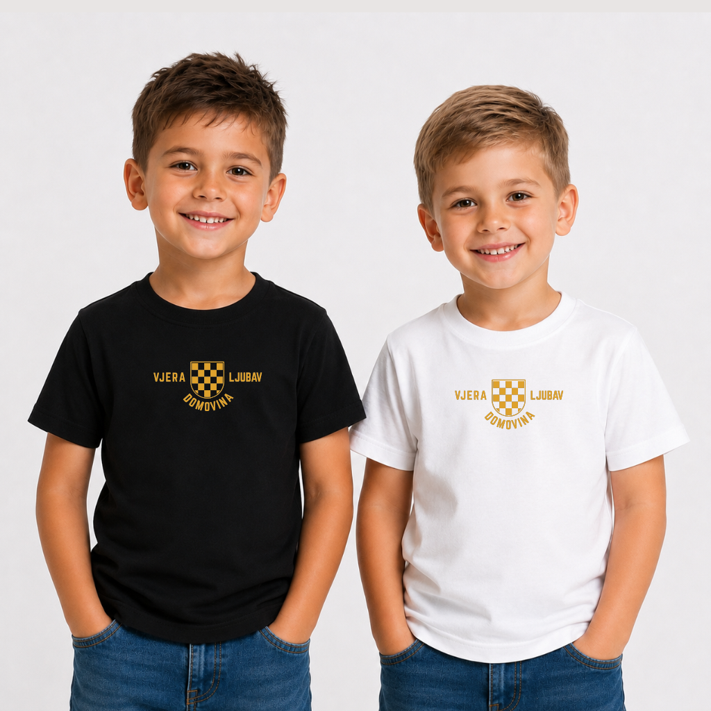 Vjera ljubav domovina- Dječja Majica
